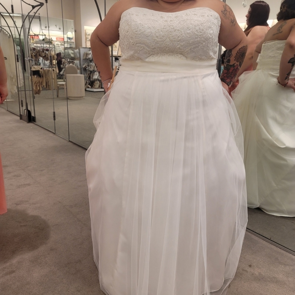 Size 26 New w tags David's Bridal Dress & Veil